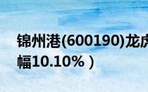 锦州港(600190)龙虎榜数据02-25（收盘涨幅10.10%）