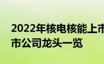 2022年核电核能上市公司有哪些核电核能上市公司龙头一览