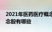 2021年医药医疗概念股龙头一览医药医疗概念股有哪些