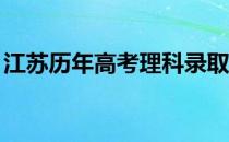 江苏历年高考理科录取分数线（2010-2017）