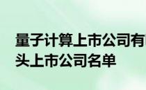 量子计算上市公司有哪些2021年量子计算龙头上市公司名单