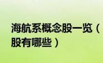 海航系概念股一览（2022年海航系龙头概念股有哪些）