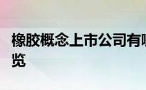 橡胶概念上市公司有哪些橡胶上市公司股票一览