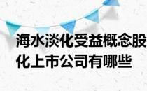 海水淡化受益概念股名单查询2022年海水淡化上市公司有哪些