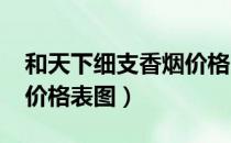 和天下细支香烟价格2019（和天下细支香烟价格表图）