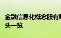 金融信息化概念股有哪些金融信息化概念股龙头一览