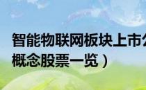 智能物联网板块上市公司有哪些（智能物联网概念股票一览）