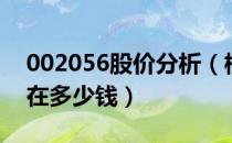 002056股价分析（横店东磁002056股票现在多少钱）