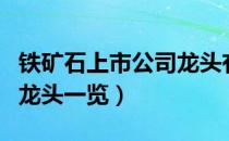 铁矿石上市公司龙头有哪些（铁矿石上市公司龙头一览）