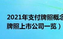 2021年支付牌照概念上市公司有哪些（支付牌照上市公司一览）