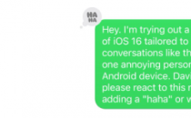 iOS 16在与安卓用户的群组对话