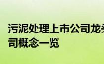 污泥处理上市公司龙头有哪些污泥处理上市公司概念一览