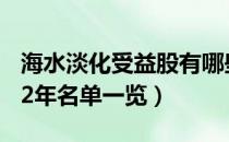 海水淡化受益股有哪些（海水淡化概念股2022年名单一览）