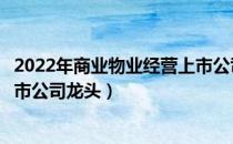 2022年商业物业经营上市公司概念有哪些（商业物业经营上市公司龙头）