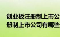 创业板注册制上市公司一览2022年创业板注册制上市公司有哪些