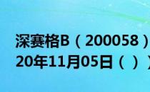 深赛格B（200058）今日股票行情查询（2020年11月05日（））