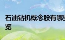 石油钻机概念股有哪些石油钻机概念股龙头一览