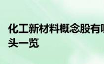 化工新材料概念股有哪些化工新材料概念股龙头一览