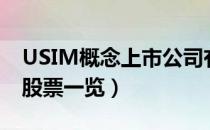 USIM概念上市公司有哪些（USIM上市公司股票一览）