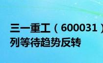 三一重工（600031）股票行情：均线空头排列等待趋势反转