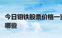 今日钼铁股票价格一览受益的钼铁概念股票有哪些