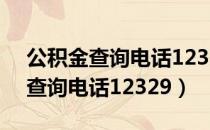 公积金查询电话12329是什么意思（公积金查询电话12329）