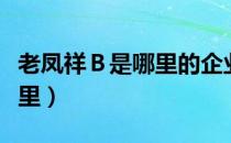 老凤祥Ｂ是哪里的企业（老凤祥Ｂ所在地是哪里）