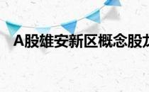 A股雄安新区概念股龙头汇总（附股名单）