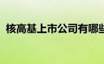 核高基上市公司有哪些核高基上市公司名单