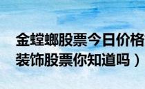 金螳螂股票今日价格如何（2022年这些装修装饰股票你知道吗）