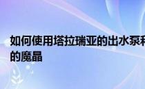 如何使用塔拉瑞亚的出水泵和进水泵——如何使用塔拉瑞亚的魔晶