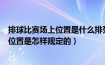 排球比赛场上位置是什么排列（排球场上队员同排、同列的位置是怎样规定的）