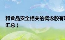 和食品安全相关的概念股有哪些（A股食品安全概念股名单汇总）