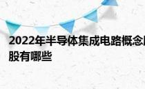 2022年半导体集成电路概念股一览半导体集成电路相关概念股有哪些