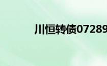 川恒转债072895申购价值一览