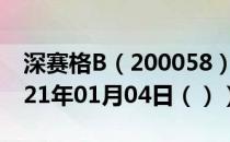 深赛格B（200058）今日股票行情查询（2021年01月04日（））