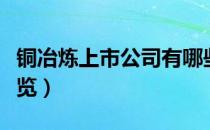 铜冶炼上市公司有哪些（相关上市公司龙头一览）