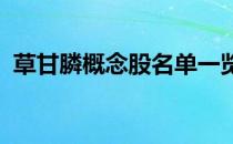 草甘膦概念股名单一览哪些是草甘膦概念股