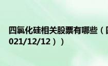 四氯化硅相关股票有哪些（四氯化硅股票现在什么价格 （2021/12/12））