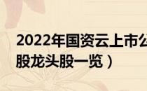 2022年国资云上市公司有哪些（国资云概念股龙头股一览）