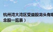 杭州湾大湾区受益股龙头有哪些股票（2020杭州湾大湾区概念股一览表）