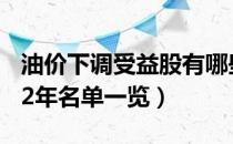 油价下调受益股有哪些（油价下调概念股2022年名单一览）