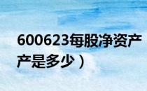 600623每股净资产（华谊集团600623净资产是多少）