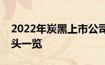 2022年炭黑上市公司有哪些炭黑上市公司龙头一览