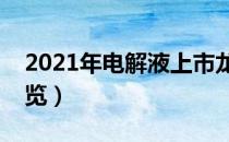 2021年电解液上市龙头公司大全（附名单一览）