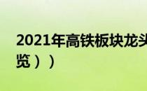 2021年高铁板块龙头股有哪些（（附名单一览））