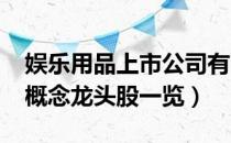 娱乐用品上市公司有哪些（2022年娱乐用品概念龙头股一览）