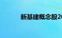 新基建概念股2022年名单一览