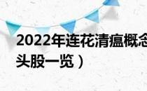 2022年连花清瘟概念股有那些（连花清瘟龙头股一览）