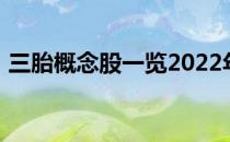 三胎概念股一览2022年三胎概念股票有哪些